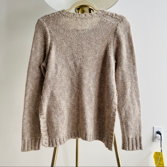 Madewell wool blend cozy cable knit sweater M - Picture 2 of 5
